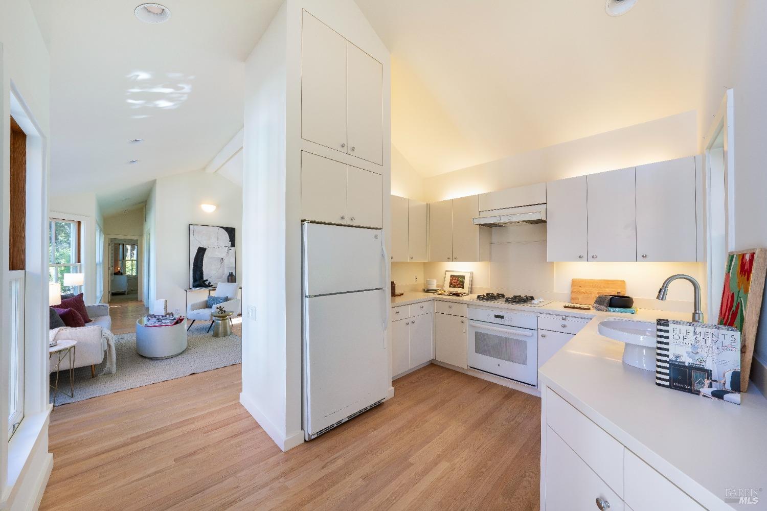775 White Oak Drive Santa Rosa, CA 95409 - Photo 47 of 62 a kitchen with a refrigerator stove top oven and sink
