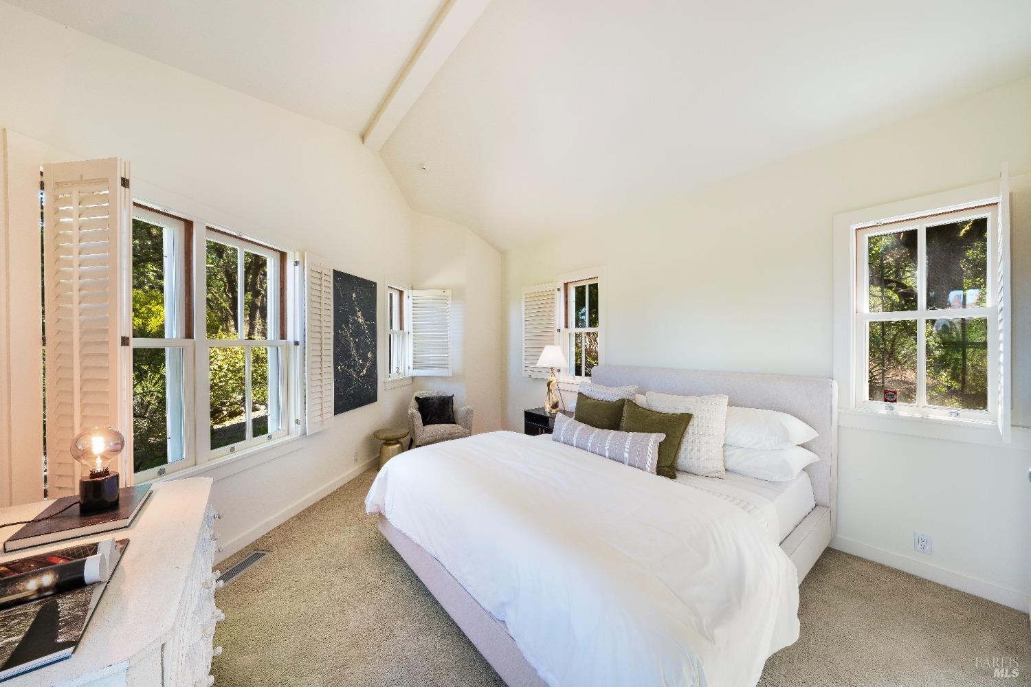 775 White Oak Drive Santa Rosa, CA 95409 - Photo 49 of 62 a bedroom with bed and large windows