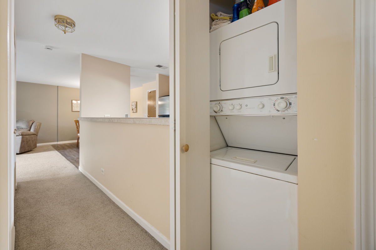 815 Leicester Road, Unit 114A Elk Grove Village, IL 60007 - Photo 20 of 20 a utility room with dryer and washer