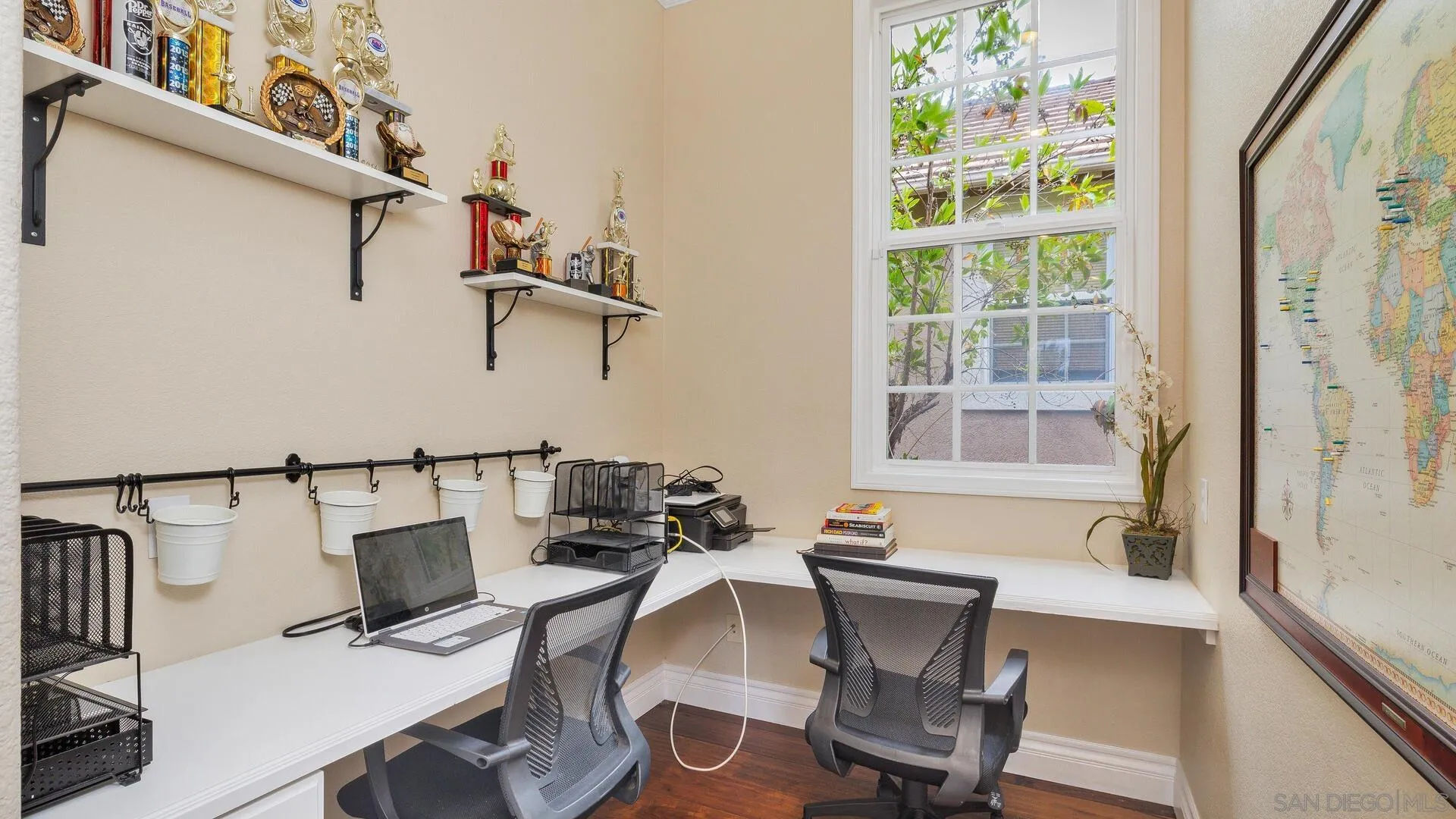 694 Rihely Place Encinitas, CA 92024 - Photo 25 of 31 a view of a dining room with furniture and a window