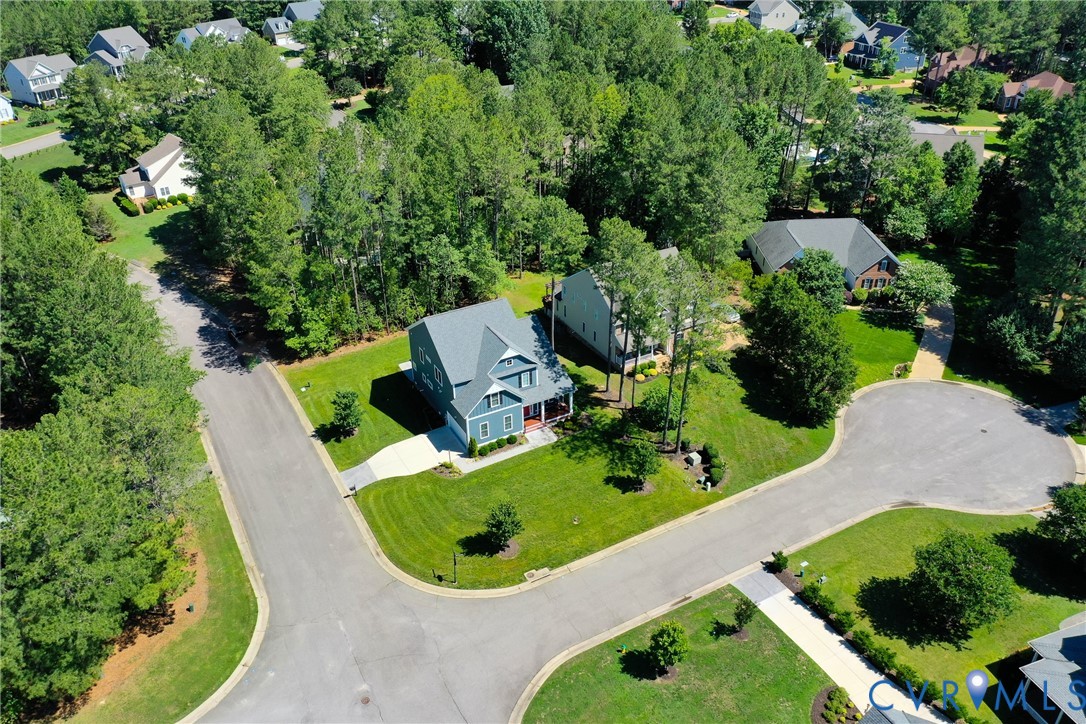 4669 Woburn Road Providence Forge, VA 23140 - Photo 65 of 78 an aerial view of a house with a yard and outdoor seating