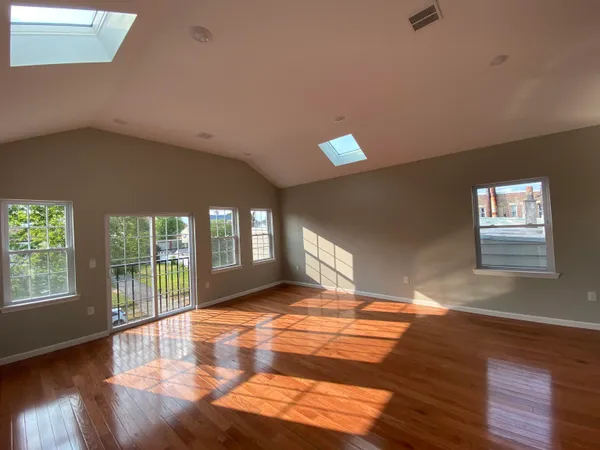 a large hall with lots of counter space