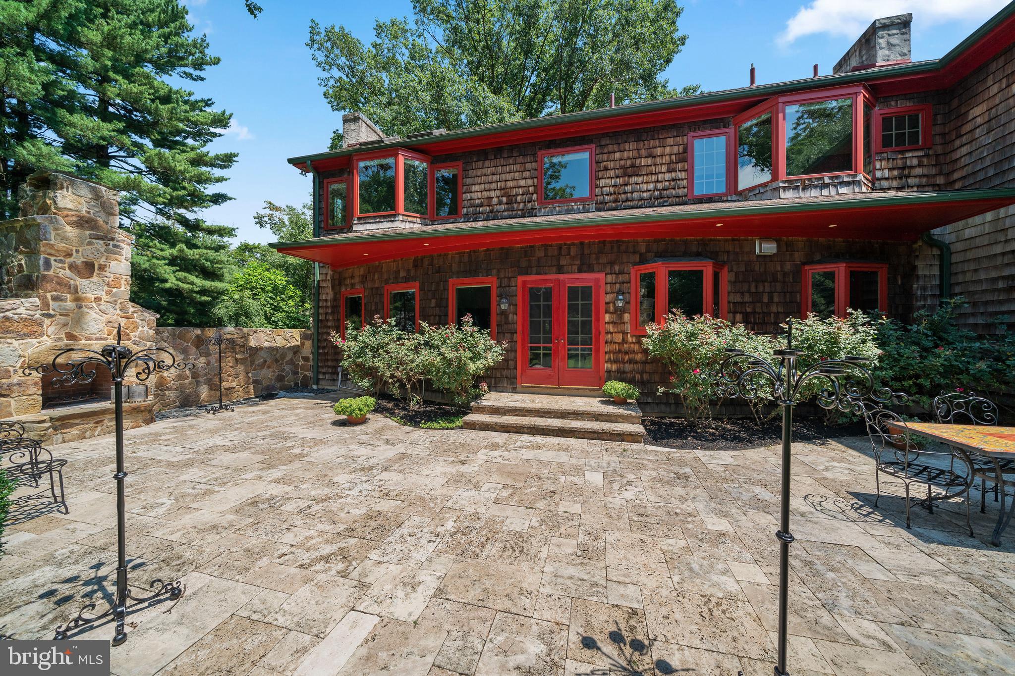 228 Berkley Road Devon, PA 19333 - Photo 17 of 44 CUSTOM TRAVERTINE TERRRACE
