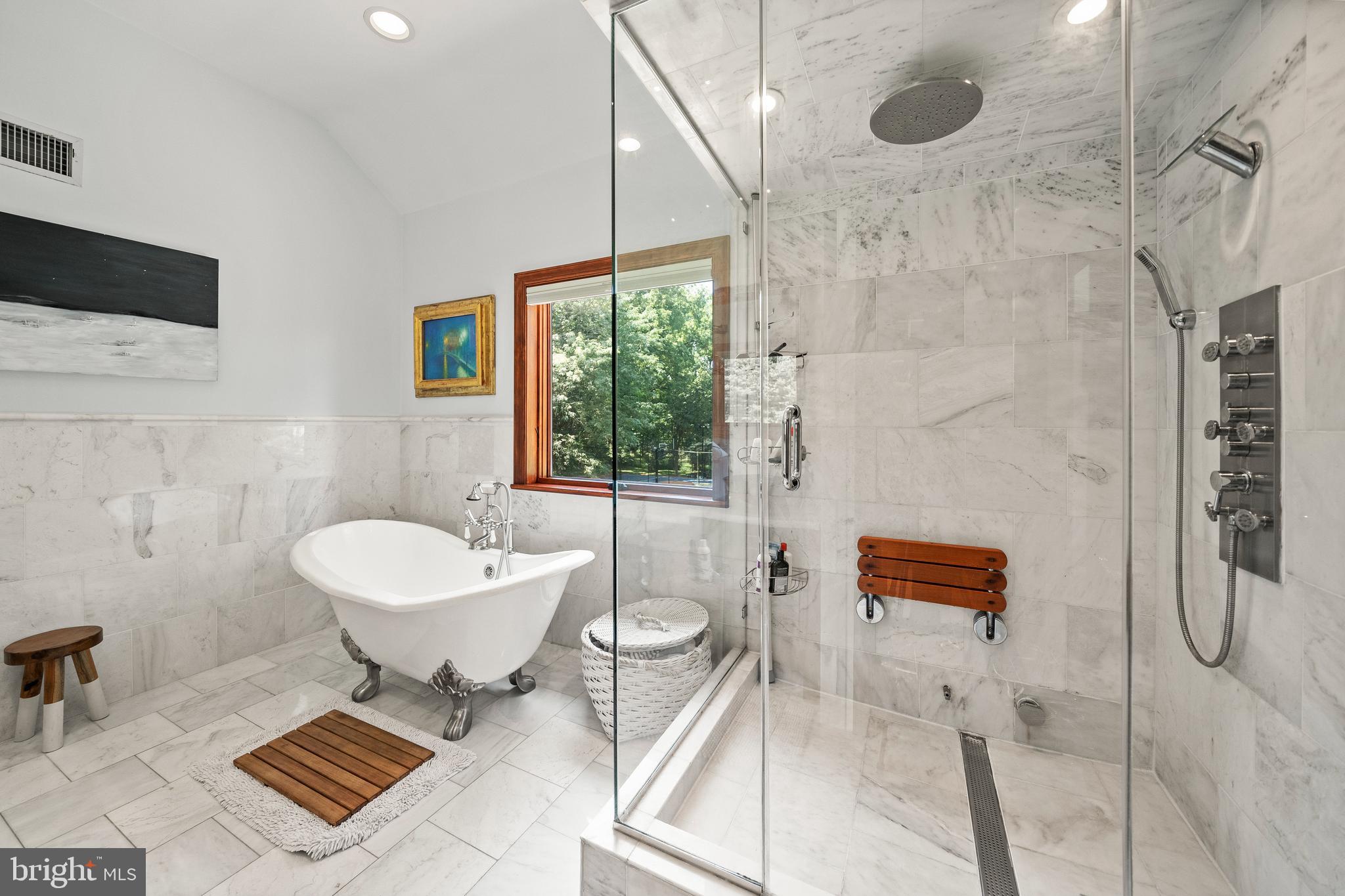 228 Berkley Road Devon, PA 19333 - Photo 26 of 44 STUNNING MASTER BATH, CHECK OUT THE SHOWER AND TUB
