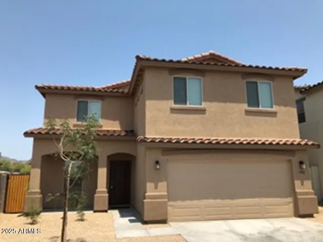 a front view of a house