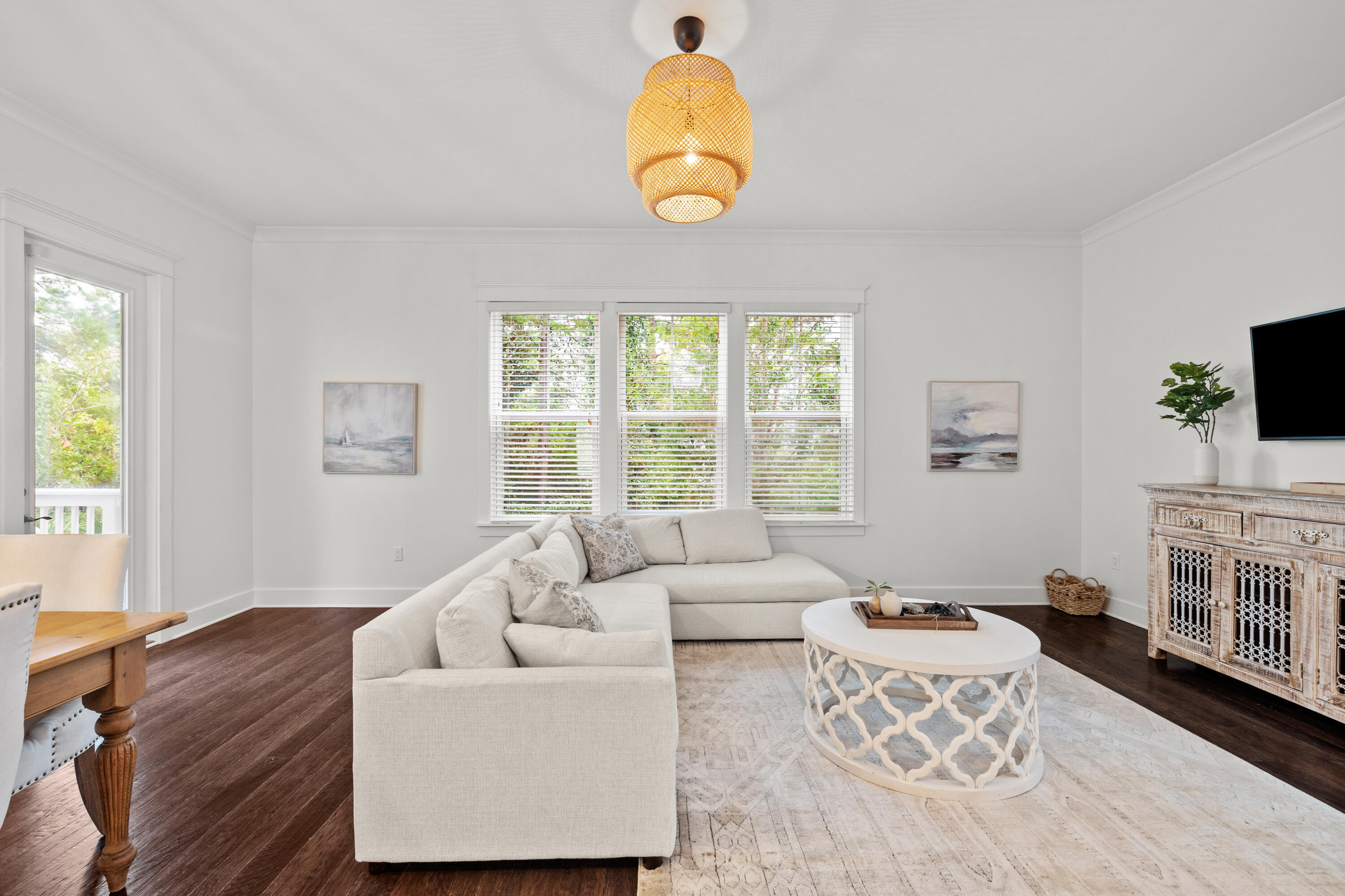 267 Emerald Beach Circle Santa Rosa Beach, FL 32459 - Photo 15 of 59 a living room with furniture and a flat screen tv