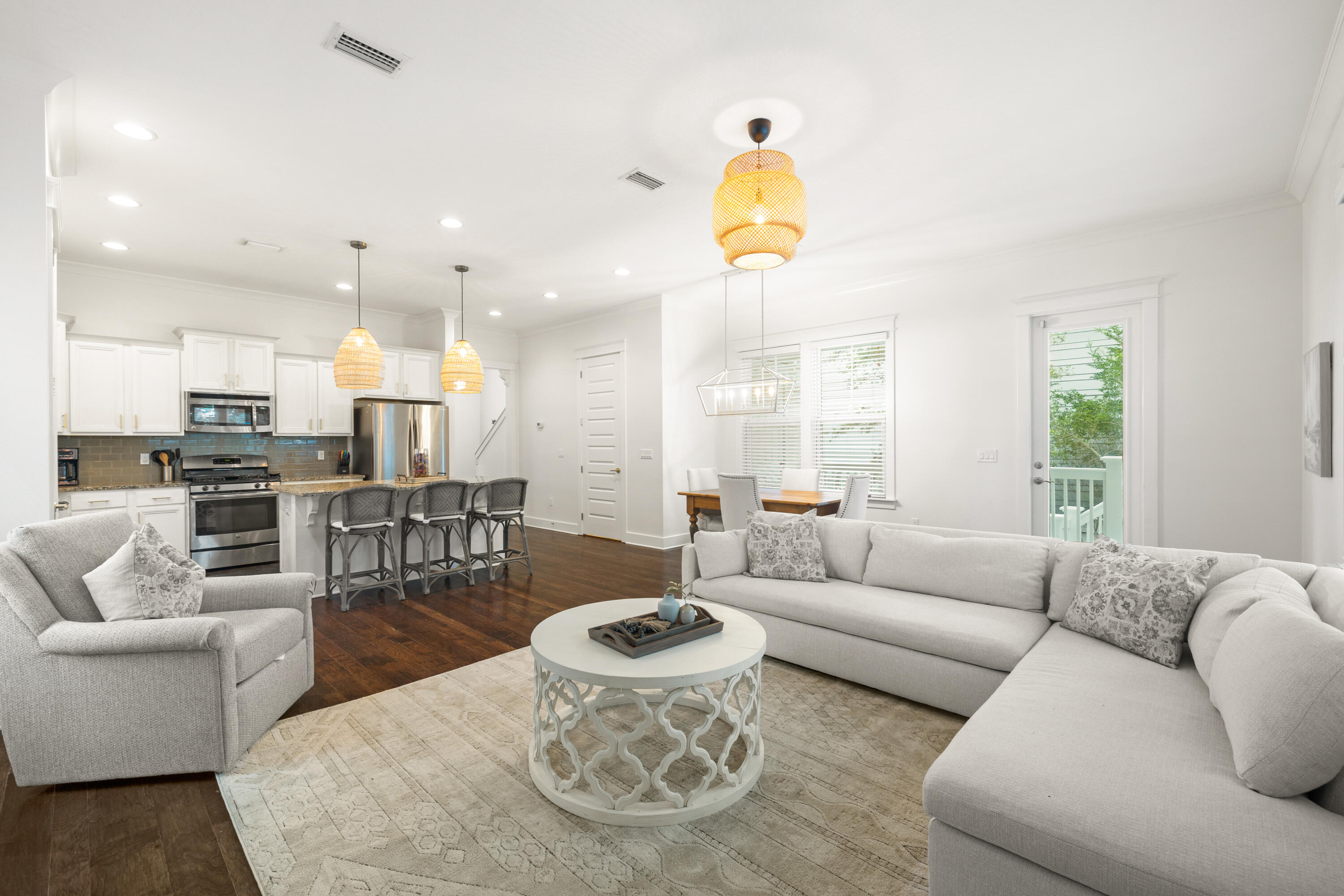 267 Emerald Beach Circle Santa Rosa Beach, FL 32459 - Photo 16 of 59 a living room with furniture kitchen view and a window