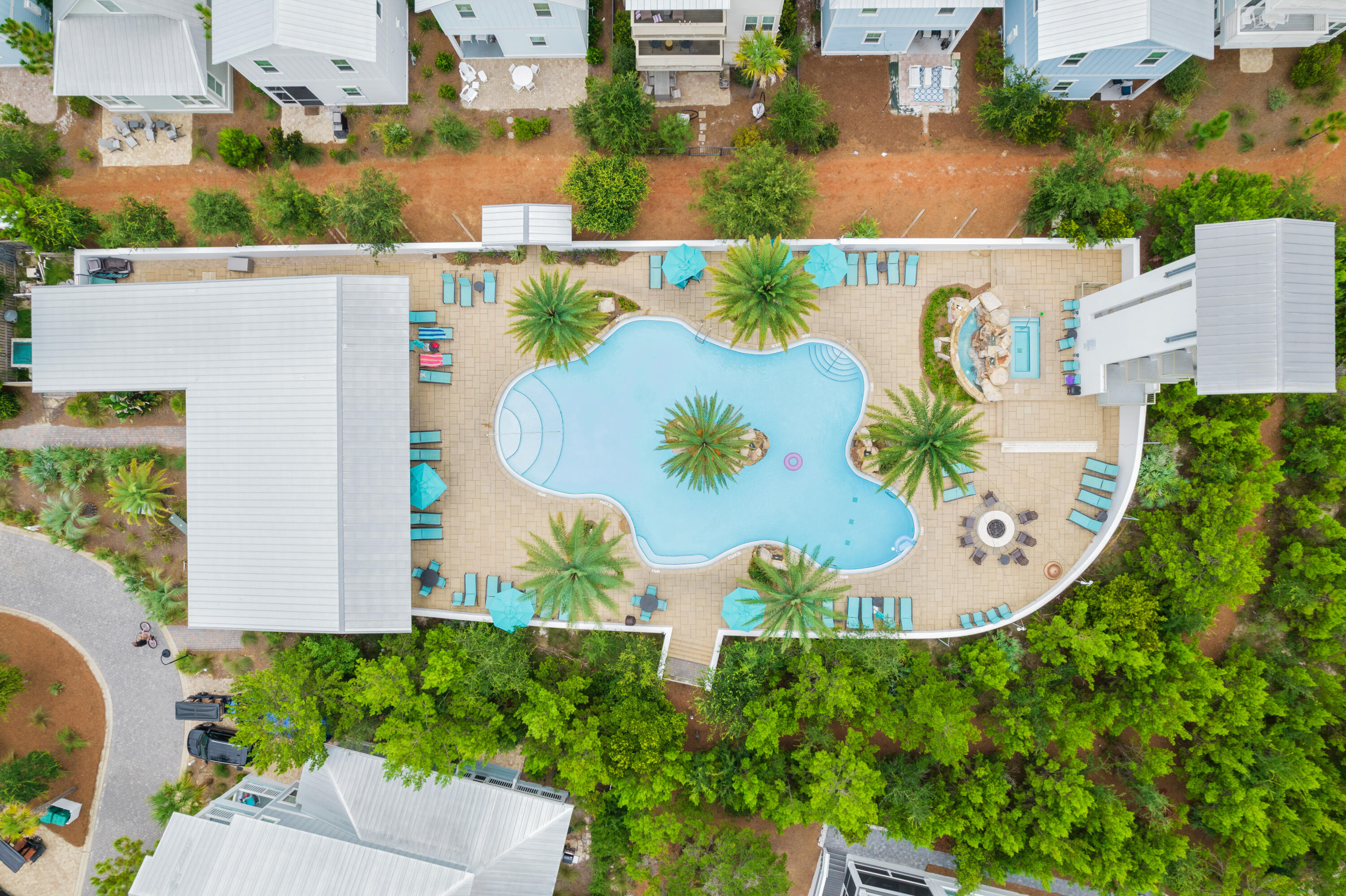 267 Emerald Beach Circle Santa Rosa Beach, FL 32459 - Photo 57 of 59 an aerial view of house with a swimming pool