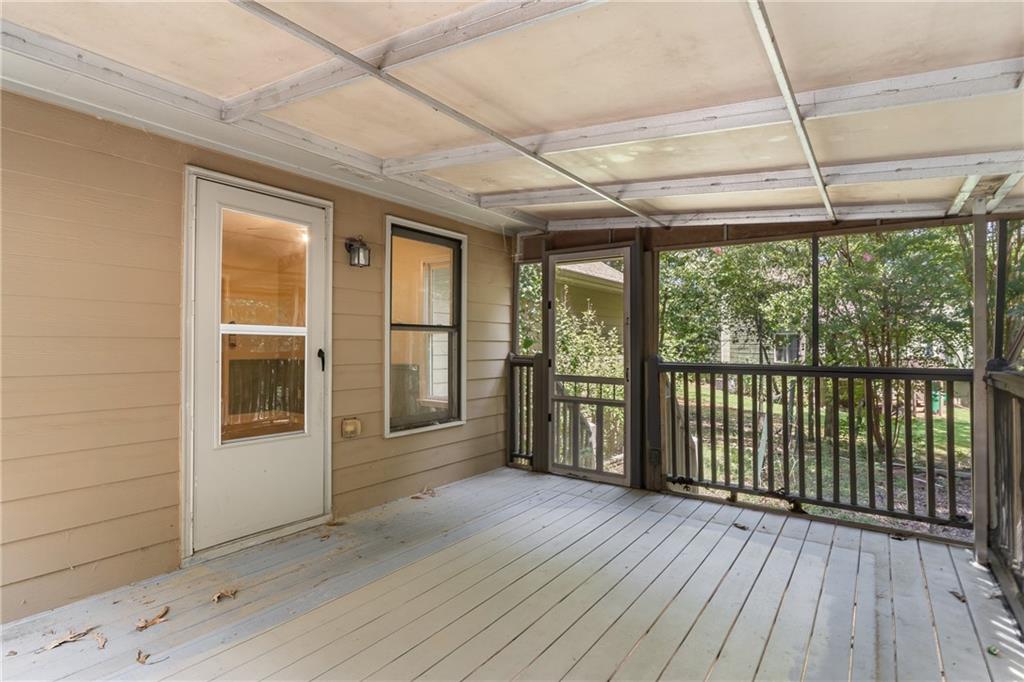 90 Chimney Sweep Trail Fairmount, GA 30139 - Photo 11 of 42 a view of a porch with wooden floor and outdoor space