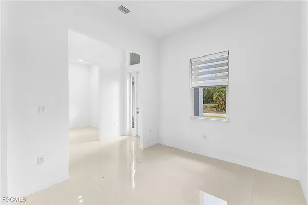 a view of an empty room