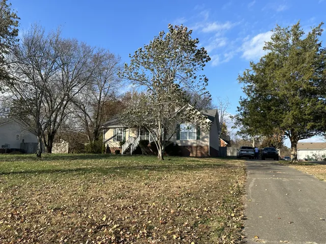 a view of a outdoor space with trees