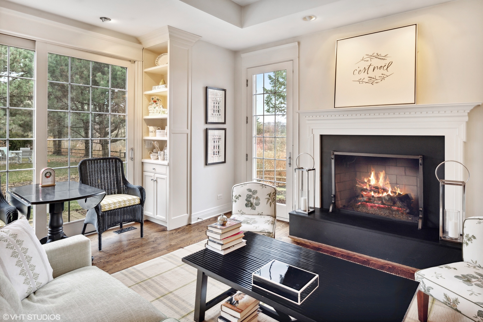 432 Fox Meadow Drive Northfield, IL 60093 - Photo 3 of 33 a living room with furniture and a fireplace