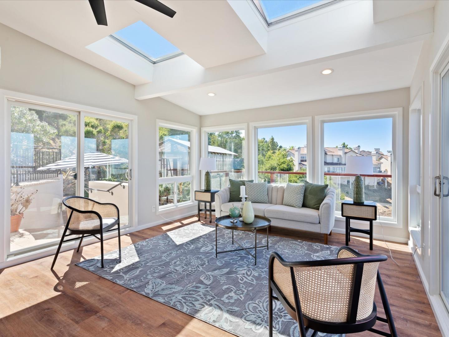 1 Lewis Ranch Road San Carlos, CA 94070 - Photo 39 of 94 a living room with furniture and a large window