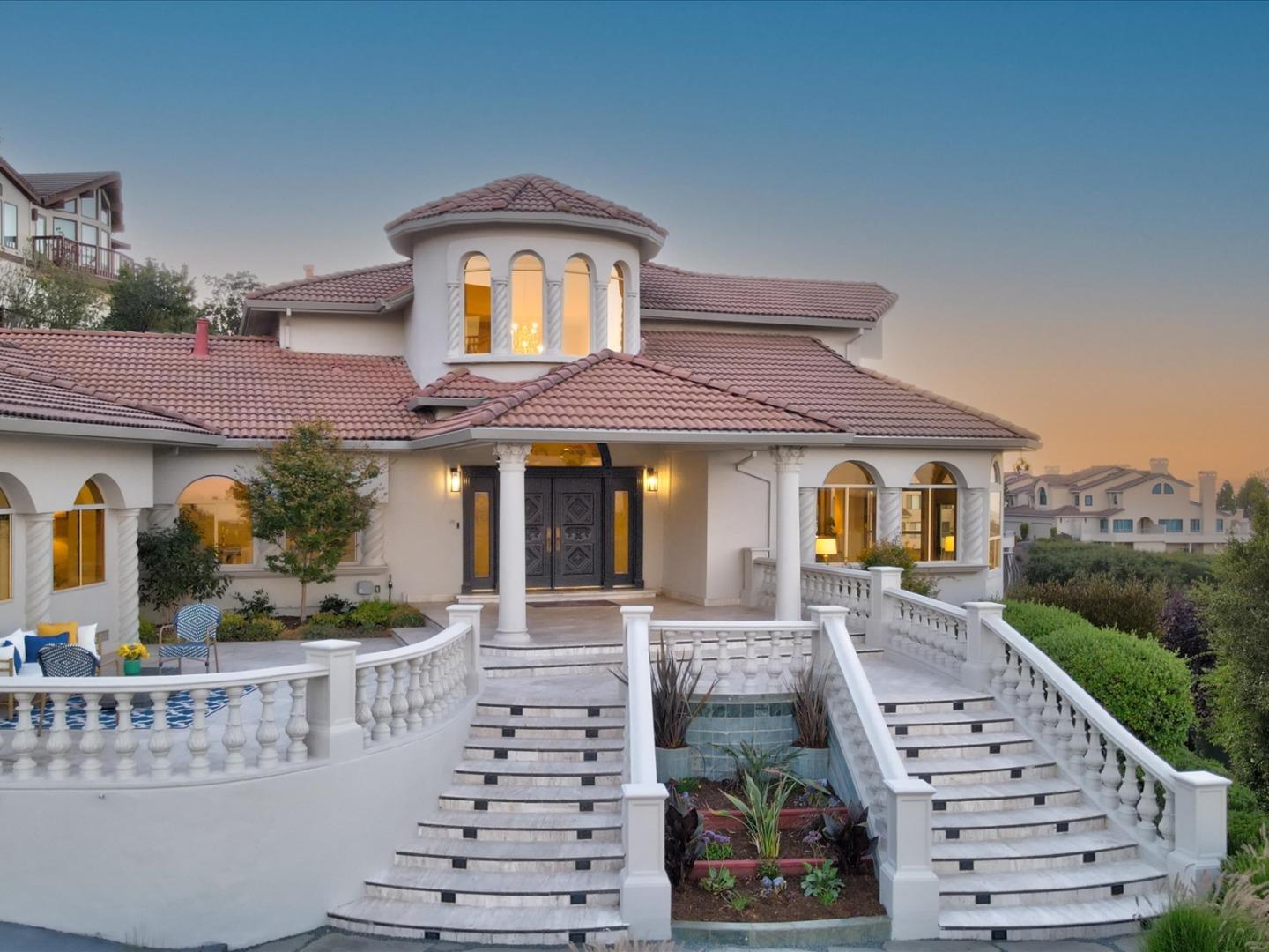 1 Lewis Ranch Road San Carlos, CA 94070 - Photo 89 of 94 a front view of a house with a yard