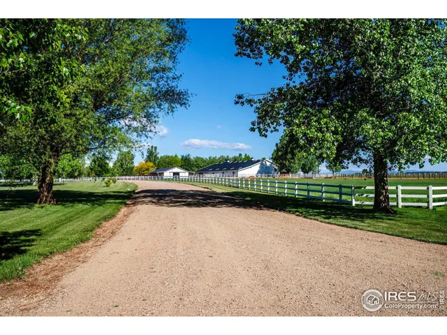 a view of a lake with a park