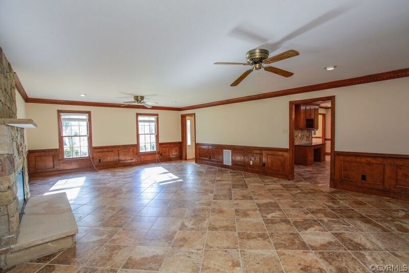 12907 Rivers Bend Road Chester, VA 23836 - Photo 15 of 43 View of family room looking back towards kitchen.