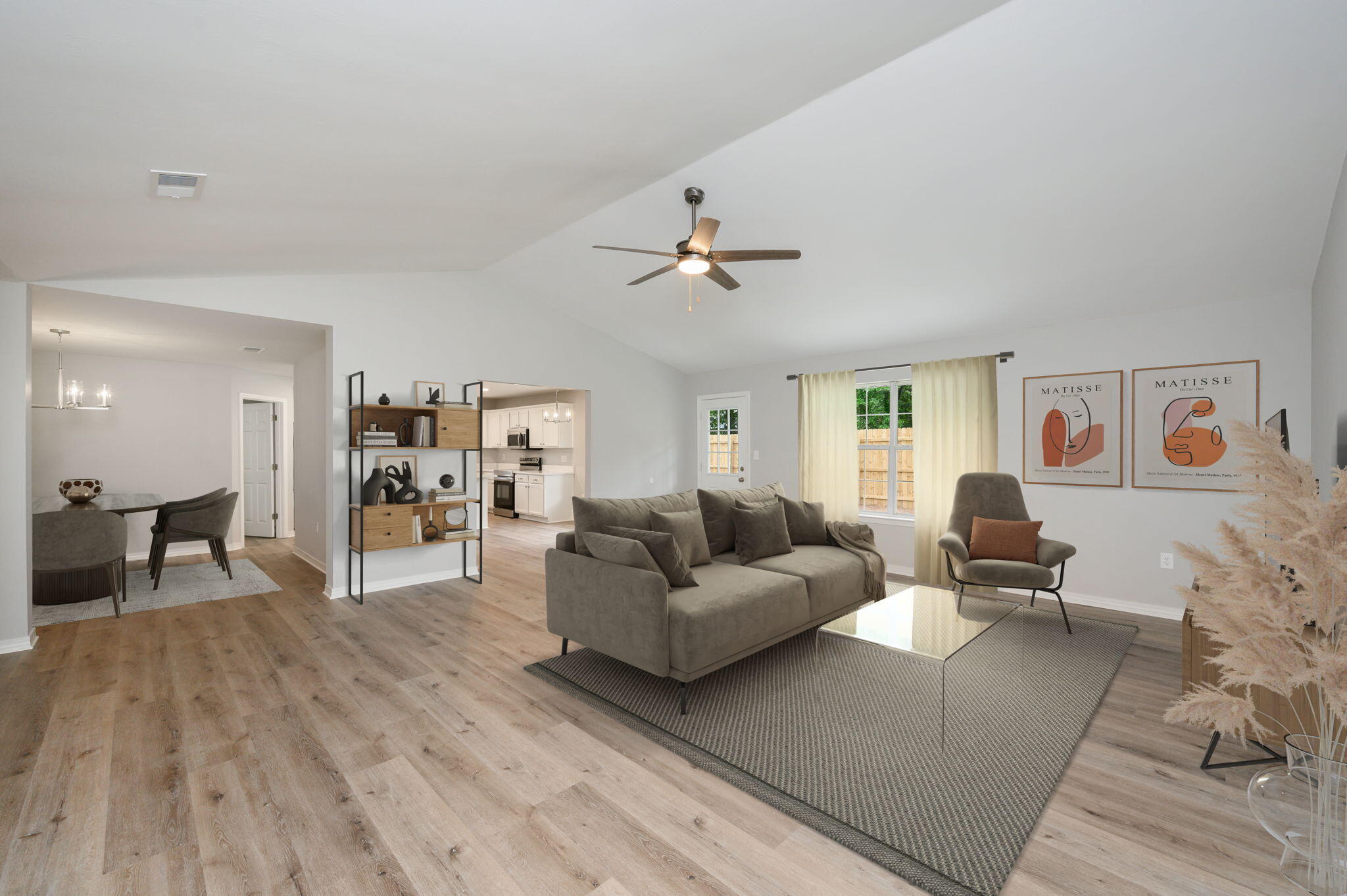 348 Beacon Way Santa Rosa Beach, FL 32459 - Photo 7 of 46 a living room with furniture and a wooden floor
