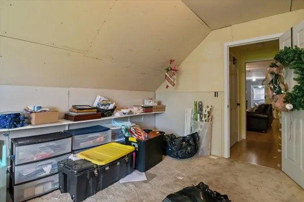 a view of storage and utility room