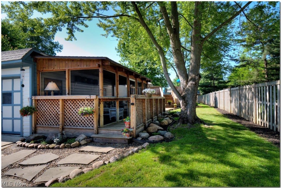 4660 Liberty Road South Euclid, OH 44121 - Photo 30 of 35 Fabulous above ground pool in this fenced-in yard, with wonderful screened porch and two-tiered deck!