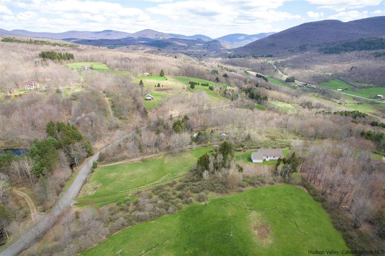 548 Carroll Hinkley Road Roxbury, NY 12474 - Photo 17 of 35 a view of a lush green hillside and houses
