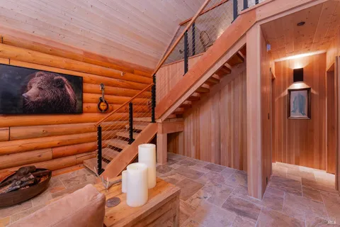 a view of entryway with a wooden floor