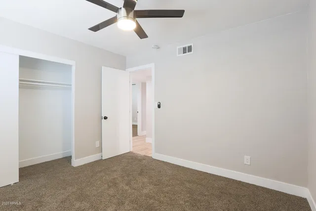 a view of an empty room