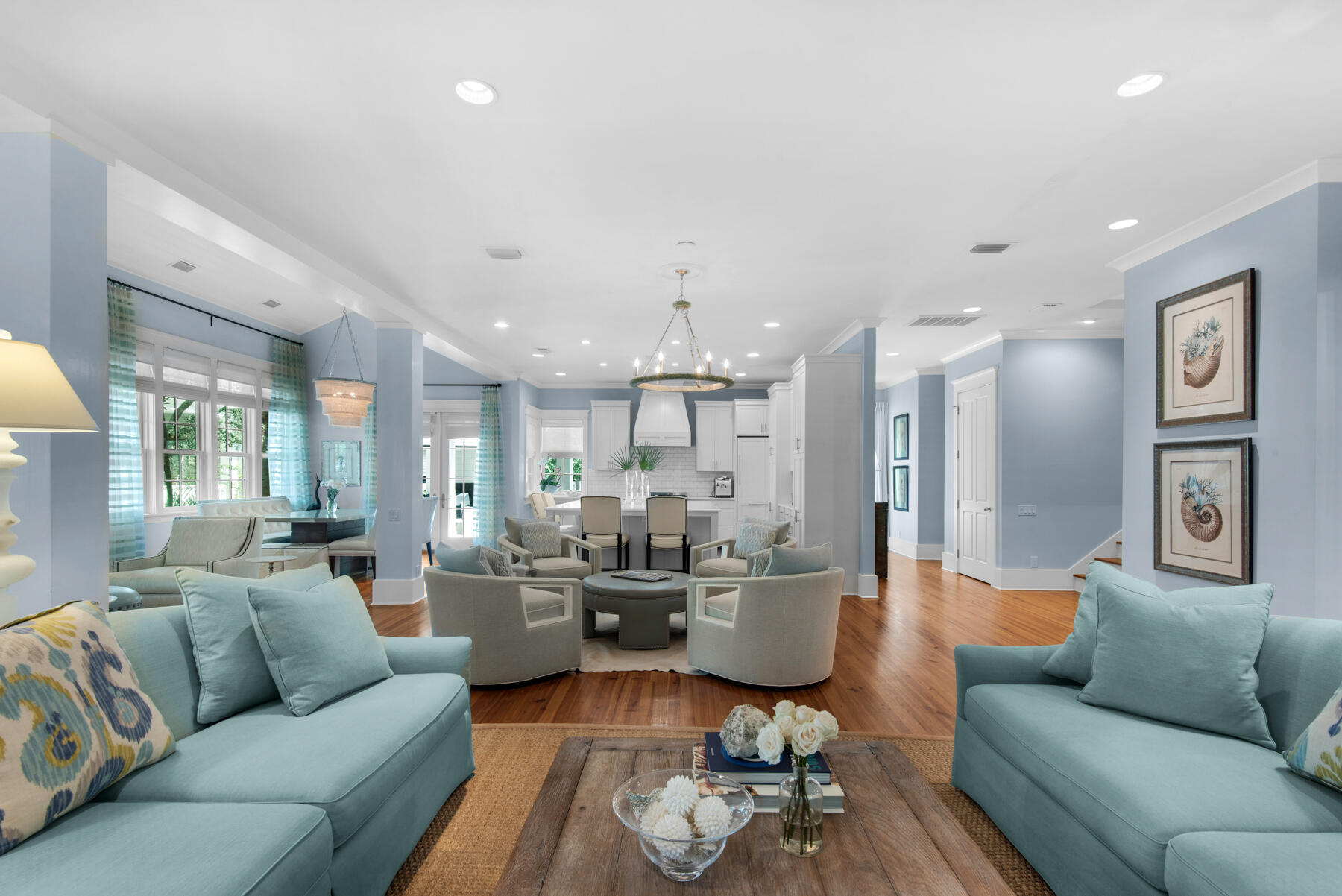 9 Tidepool Lane Inlet Beach, FL 32461 - Photo 13 of 86 a living room with furniture kitchen view and a large window