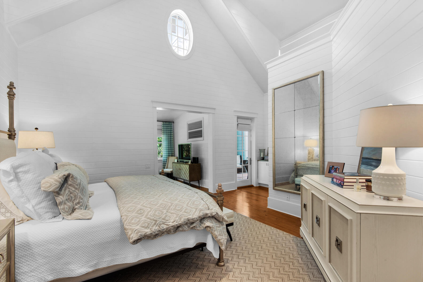 9 Tidepool Lane Inlet Beach, FL 32461 - Photo 41 of 86 a bedroom with a bed and a lamp on table