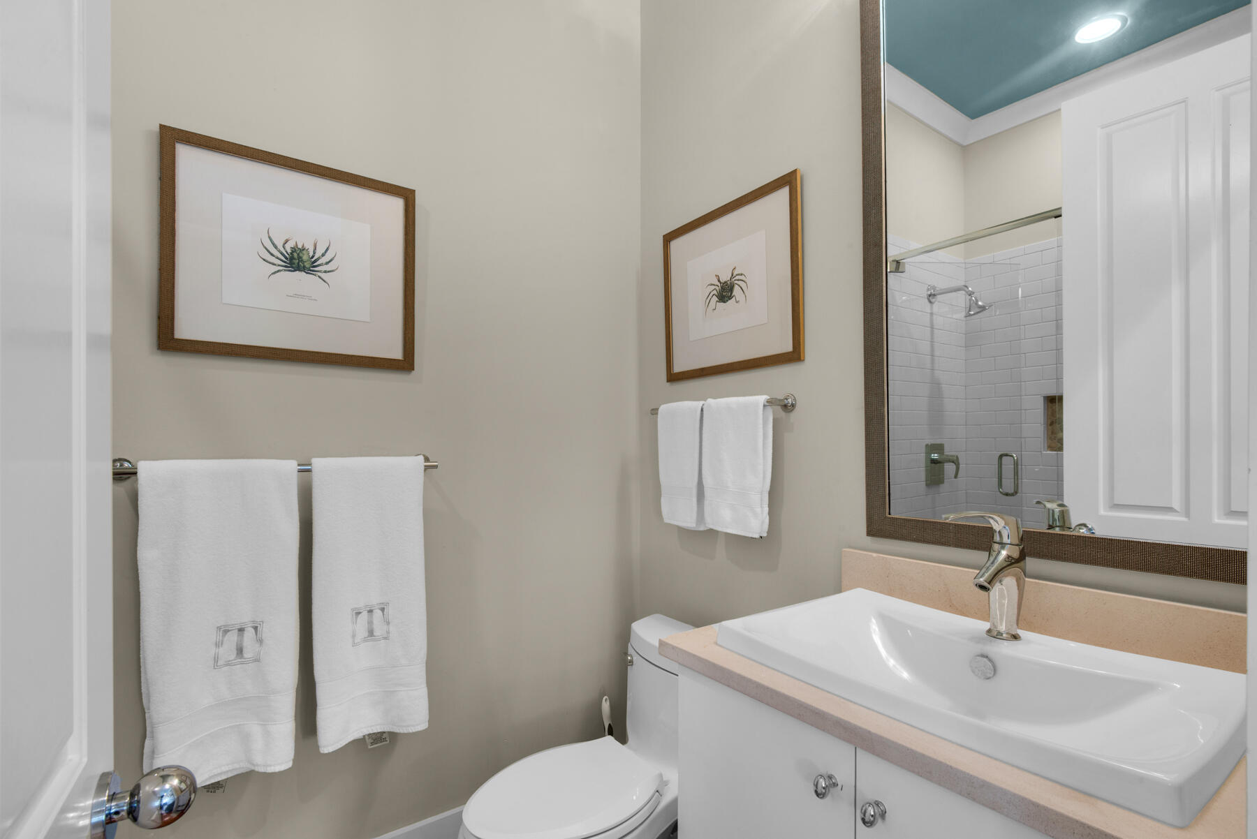 9 Tidepool Lane Inlet Beach, FL 32461 - Photo 52 of 86 a bathroom with a toilet sink and mirror