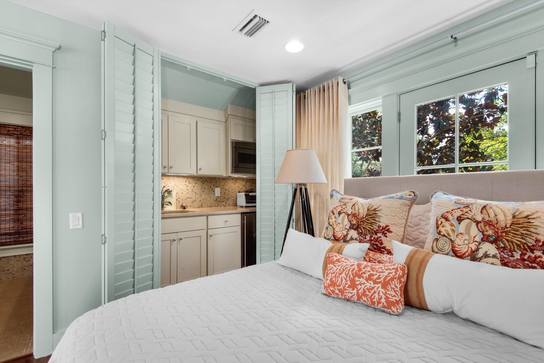 9 Tidepool Lane Inlet Beach, FL 32461 - Photo 62 of 86 a bedroom with a large bed and a window