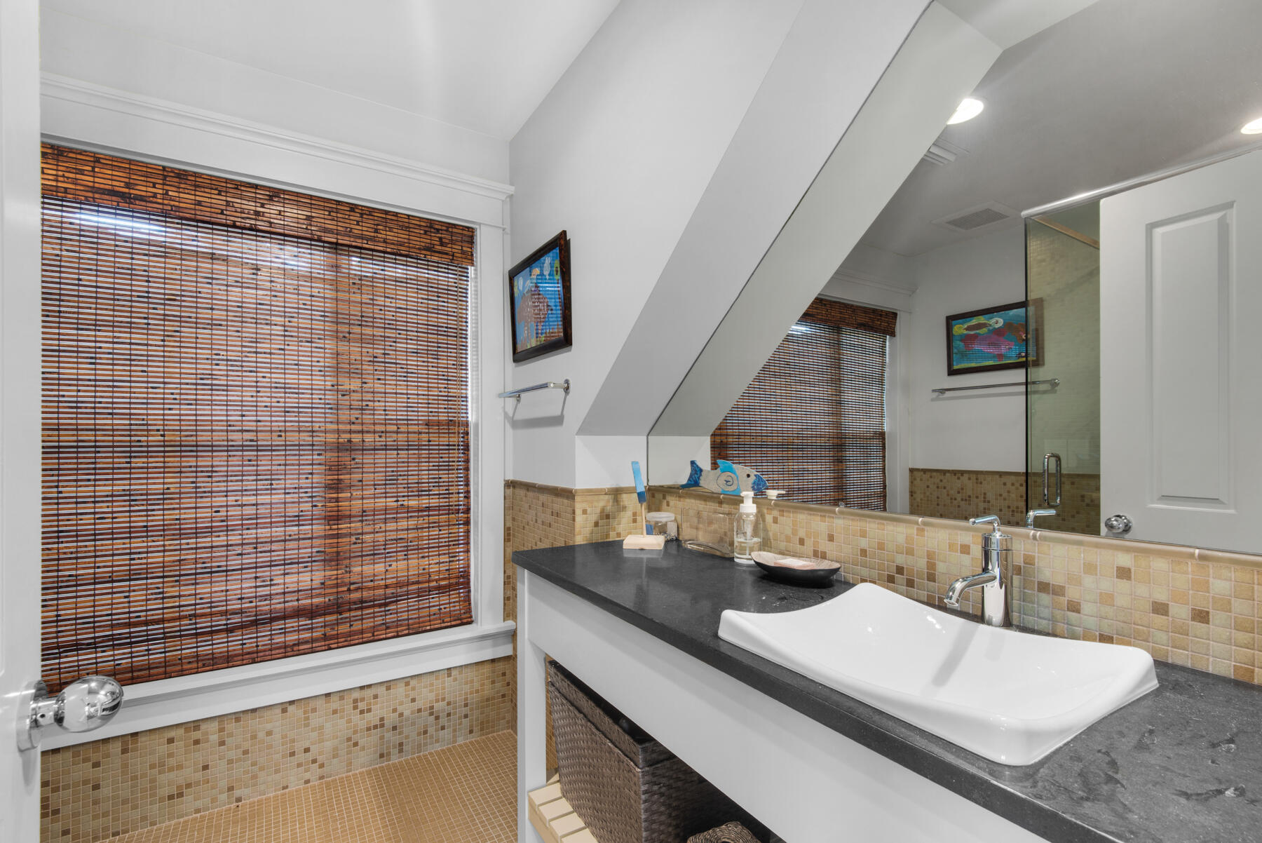 9 Tidepool Lane Inlet Beach, FL 32461 - Photo 66 of 86 a bathroom with a sink and a mirror