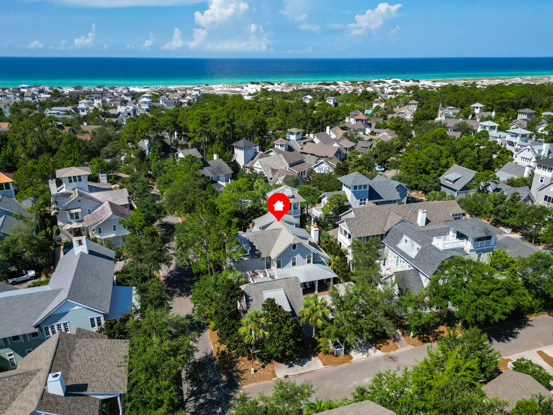 9 Tidepool Lane Inlet Beach, FL 32461 - Photo 79 of 86 an aerial view of residential building with outdoor space and trees all around