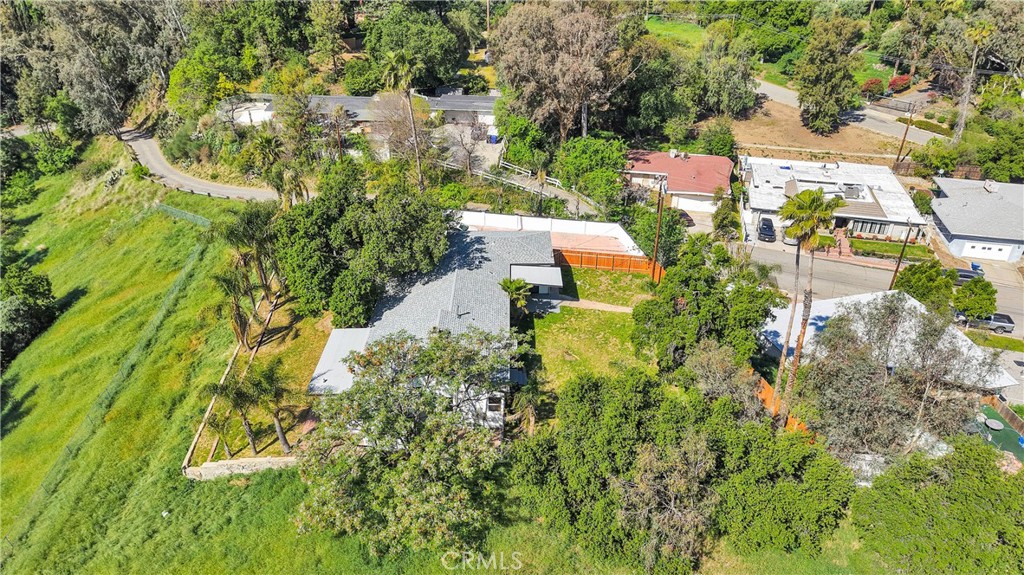 3489 Circle Road San Bernardino, CA 92405 - Photo 46 of 51 an aerial view of residential house with outdoor space and trees all around