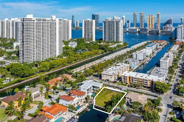 a view of a city with tall buildings