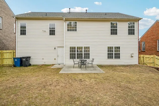 a front view of a house with entertaining space