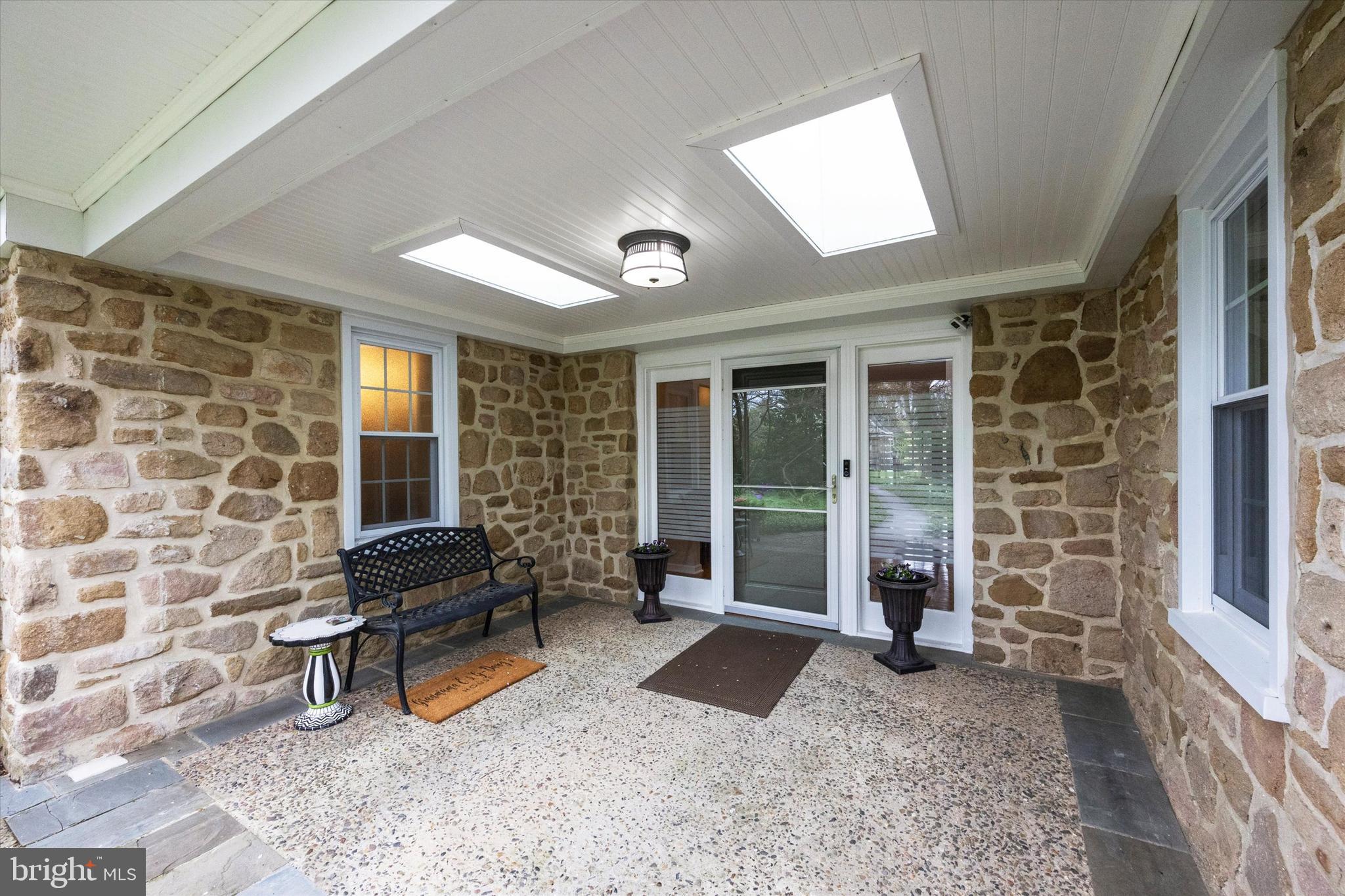 1110 Kingsley Road Rydal, PA 19046 - Photo 4 of 80 Covered front entry with two skylights!!