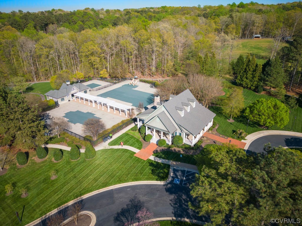 2436 Founders Bridge Road Midlothian, VA 23113 - Photo 45 of 45 an aerial view of residential houses with outdoor space and river