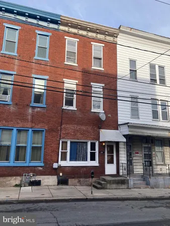 a front view of a building