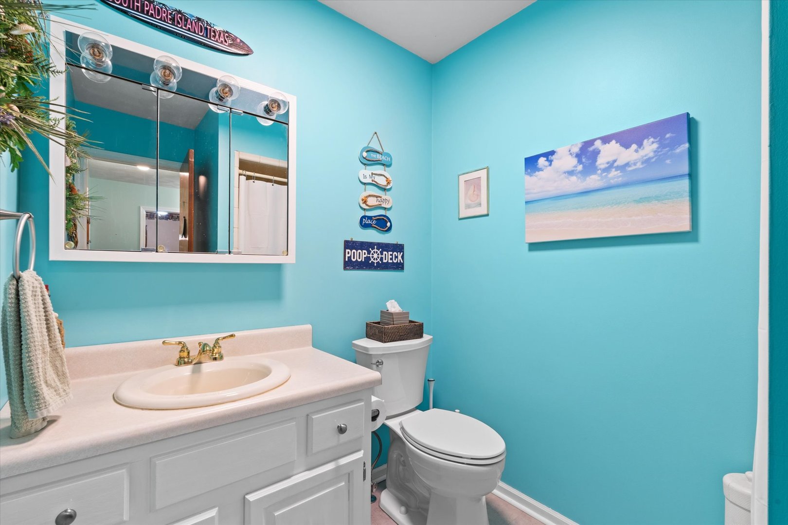 10 Oak Grove Road Geneseo, IL 61254 - Photo 15 of 43 a bathroom with a sink mirror and a toilet
