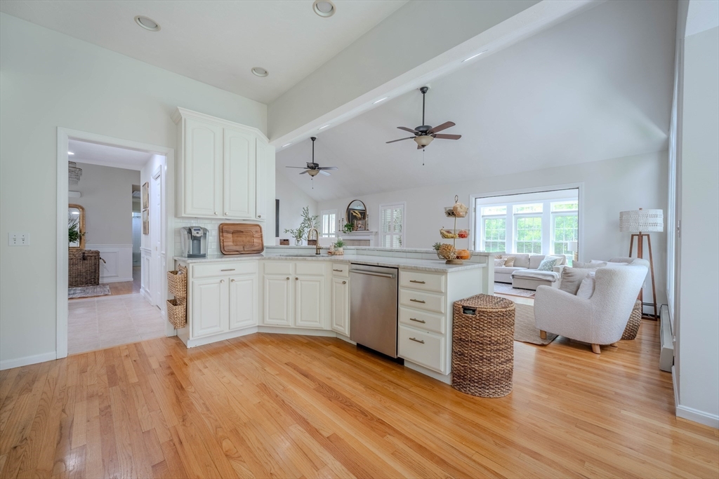 18 Dominitis Drive Holden, MA 01522 - Photo 9 of 41 a kitchen with white cabinets and appliances