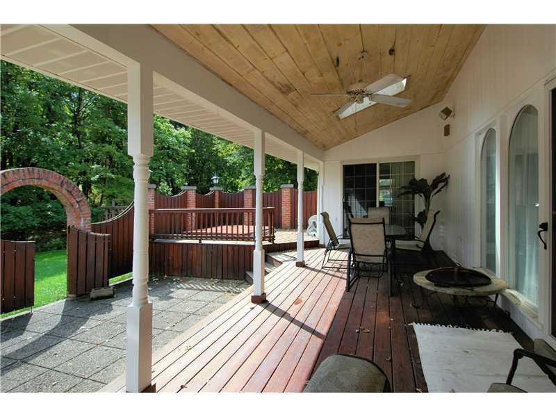 324 McIntyre Road Pittsburgh, PA 15237 - Photo 24 of 25 Patio/Deck. This will be your true retreat! This space has it all....beautiful covered patio housing plenty of seating, located right off the family room and owner s suite. It has a spot for a grill and a hot tub.Notice really gorgeous brick work, lighting and gates.