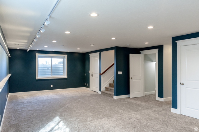 434 Cardon Ridge Drive Smithfield, UT 84335 - Photo 36 of 59 Basement living room with fantastic lighting