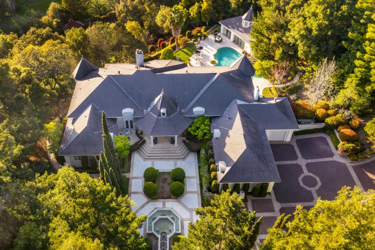 97 Ridge View Drive Atherton, CA 94027 - Photo 2 of 43 an aerial view of house with yard