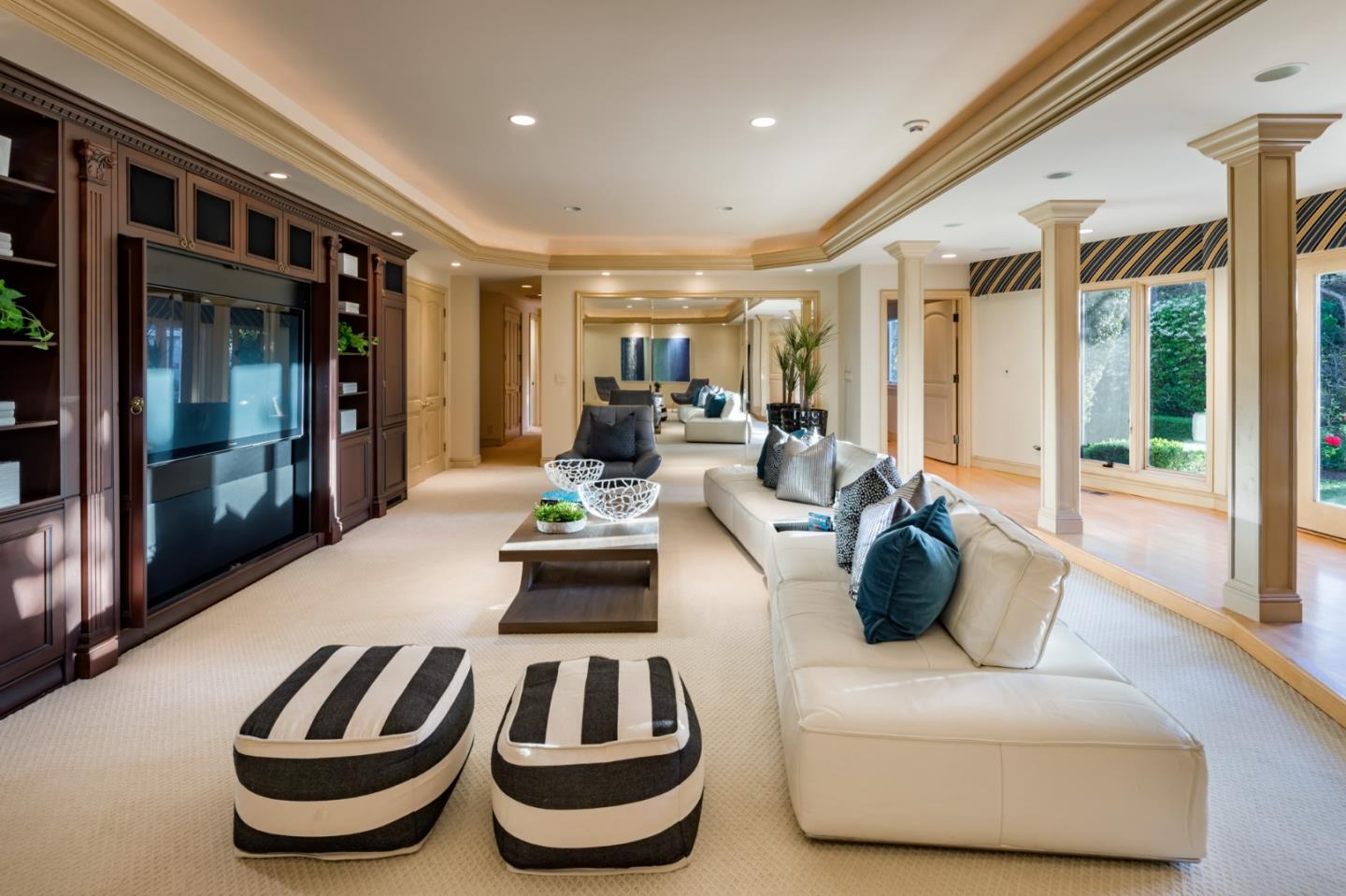97 Ridge View Drive Atherton, CA 94027 - Photo 29 of 43 a living room with furniture and a large window