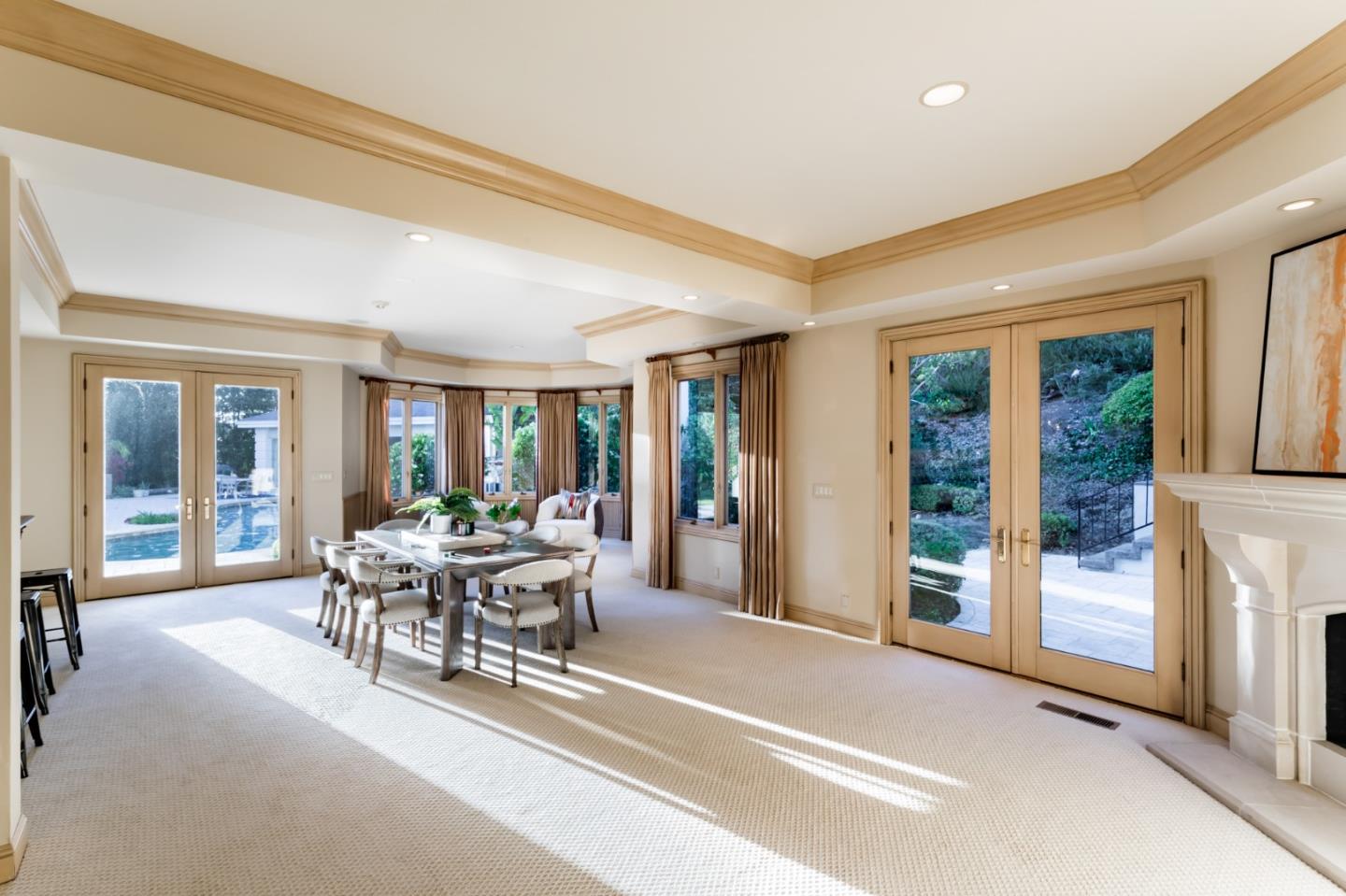 97 Ridge View Drive Atherton, CA 94027 - Photo 30 of 43 a view of a livingroom with furniture and floor to ceiling window