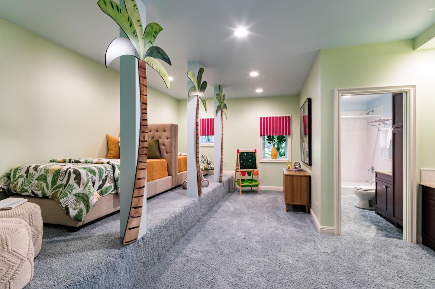 97 Ridge View Drive Atherton, CA 94027 - Photo 31 of 43 a living room with furniture and a chandelier