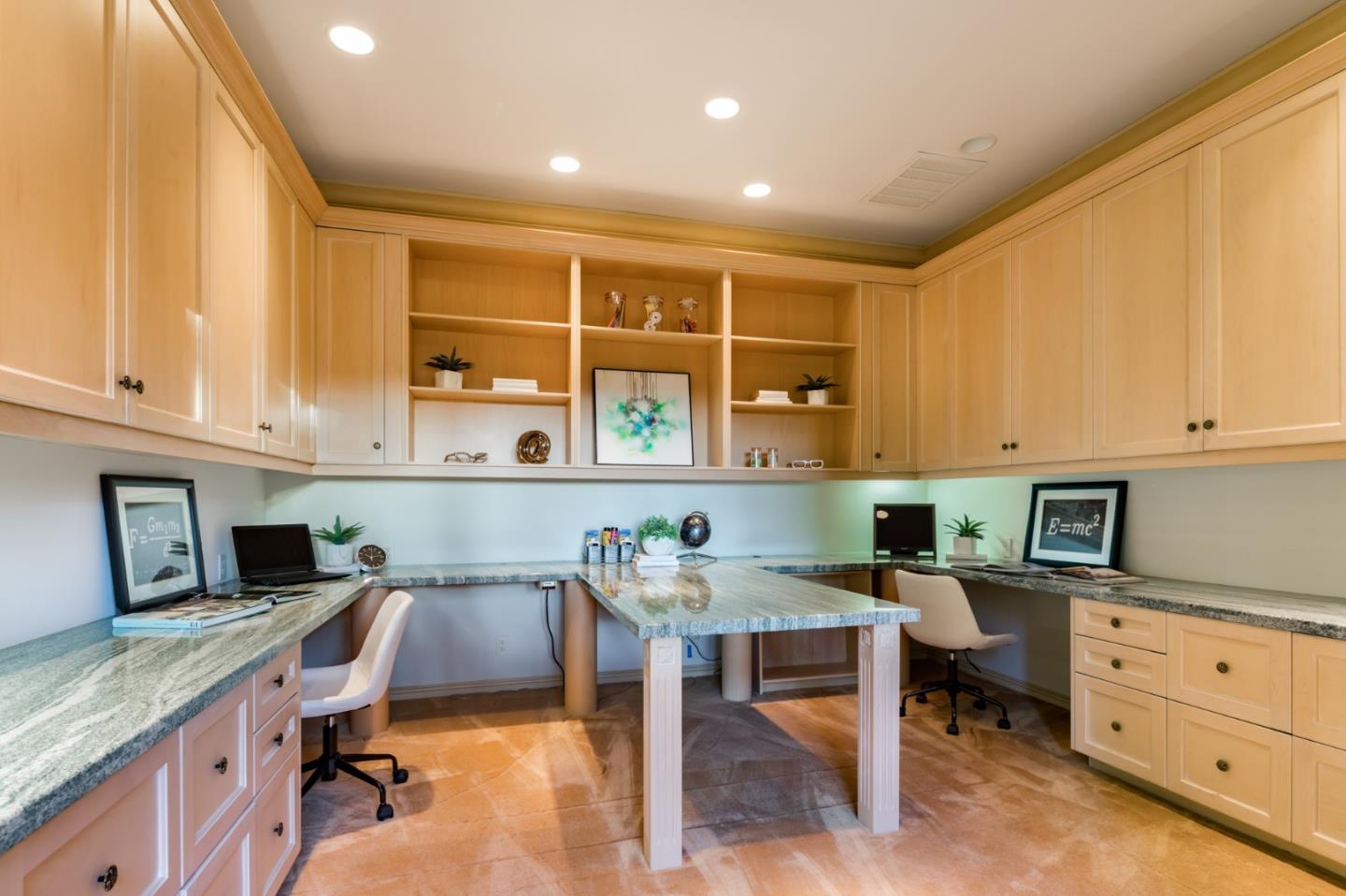 97 Ridge View Drive Atherton, CA 94027 - Photo 33 of 43 a workspace with furniture