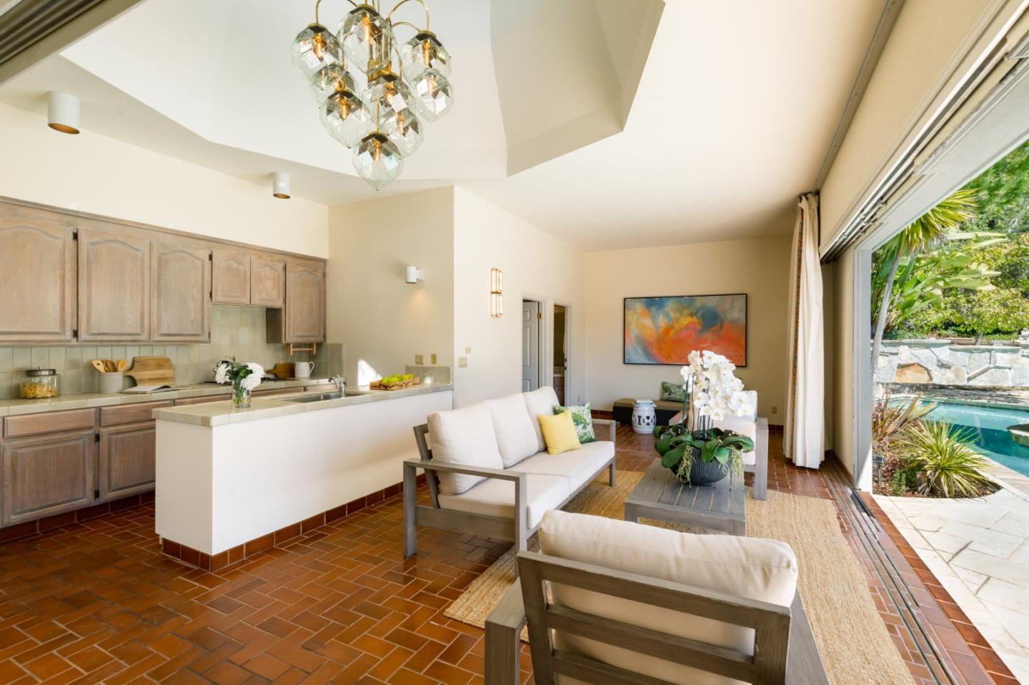97 Ridge View Drive Atherton, CA 94027 - Photo 37 of 43 a living room with furniture and a large window