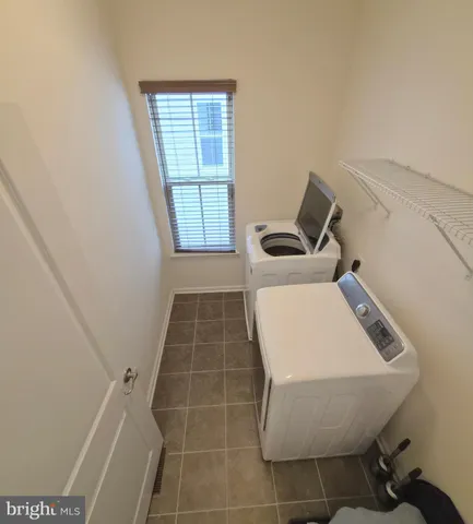 a room with table and window