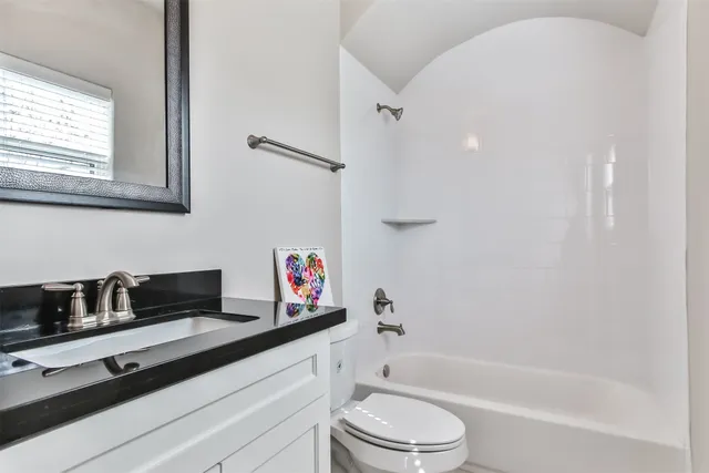 an empty room with a door